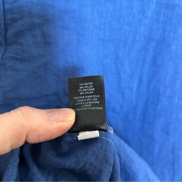 Anthropologie Amadi Ruffle Blouse Button Front NWT Women’s Small - Picture 12 of 12